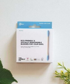 Vatirane biorazgradljive palčke za ušesa modra - bambus in bombaž