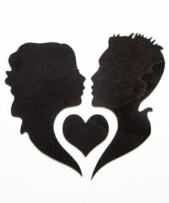 Stenska dekoracija ZALJUBLJENCA